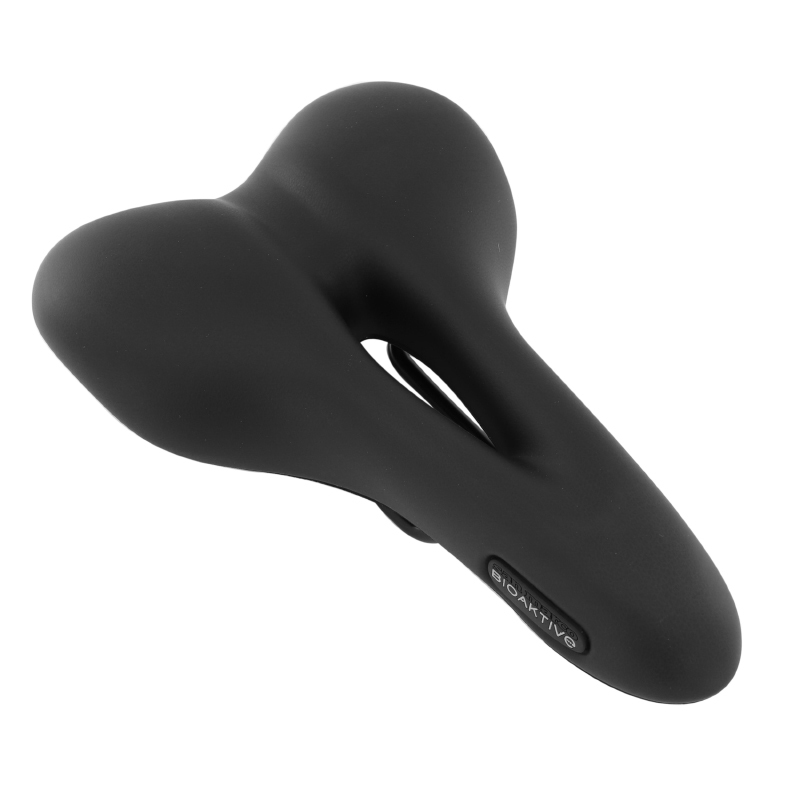 SELLE SAN MARCO BIOAKTIVE SPORT OPEN GEL UNISEX NOIR ATHLETIC RAIL ACIER 173X270MM   (SUR CARTE)