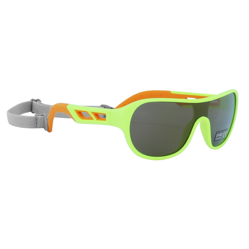 LUNETTES VELO ENFANT NEWTON KID MONTURE JAUNE FLUO VERRES SOLAIRES