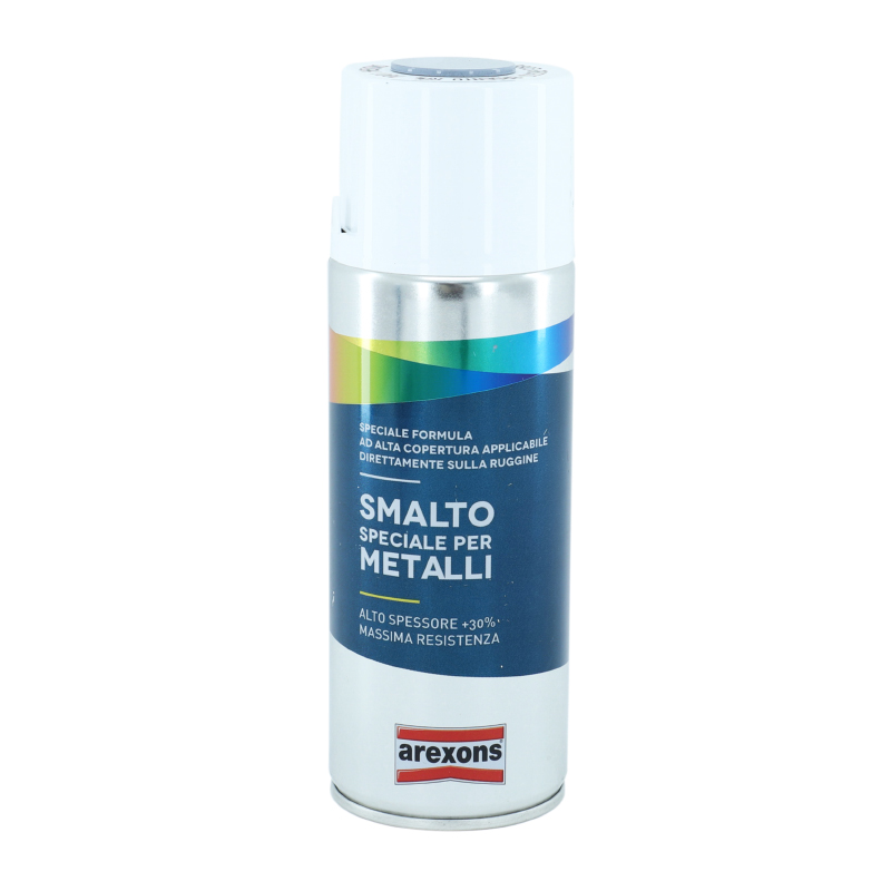 BOMBE DE PEINTURE AREXONS SMALTO SPECIAL METAL BRILLANT GRIS ARGENT AEROSOL 400 ML (3803)