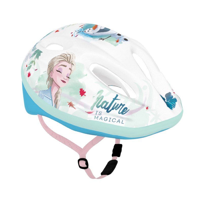 CASQUE VELO ENFANT DISNEY V2 FROZEN BLANC AVEC MOLETTE REGLAGE TAILLE 52-56 (VENDU SUR CARTE)