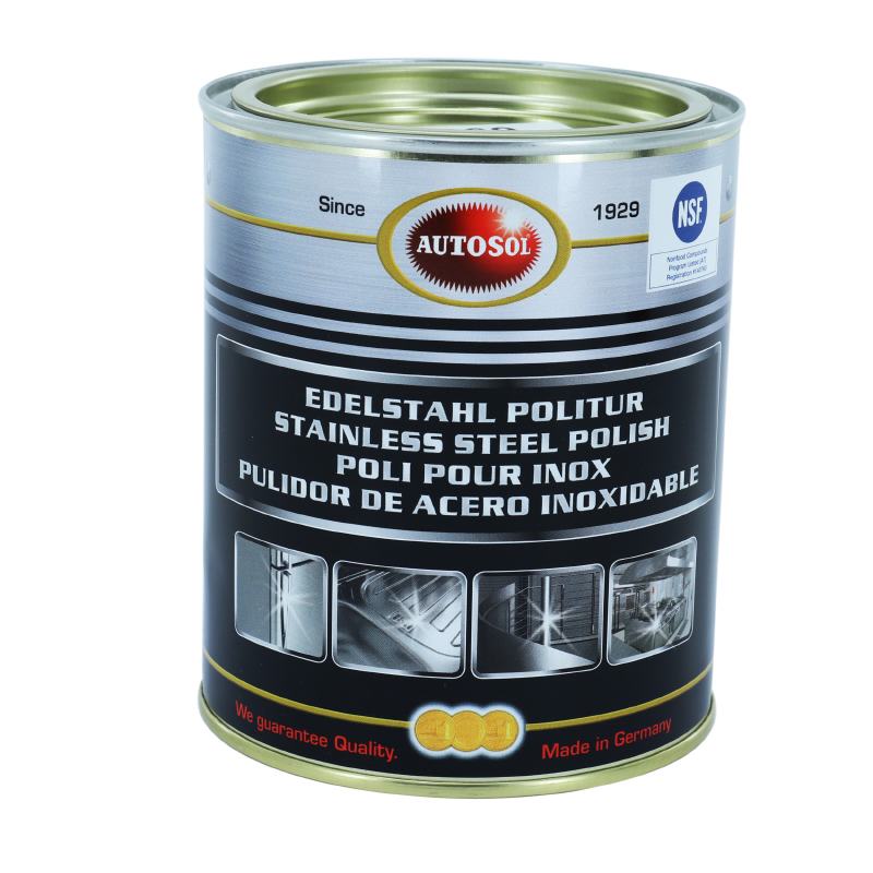 POLISH METAL AUTOSOL STAINLESS STEEL POUR ACIER INOXYDABLE (POT 750 ML) (MADE IN GERMANY - QUALITE PREMIUM)