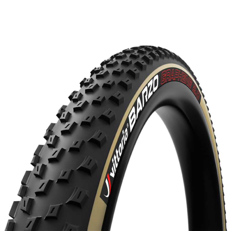 PNEU VTT 29 X 2.25 VITTORIA BARZO GRAPHENE 2.0 NOIR-BEIGE TUBELESS READY TS (55-622) -TERRAIN POLYVALENT-