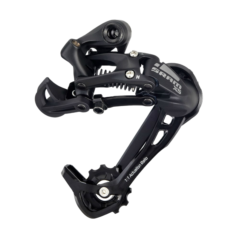 DERAILLEUR VTT ARRIERE SRAM  8-9V. X5 CHAPE LONGUE NOIR