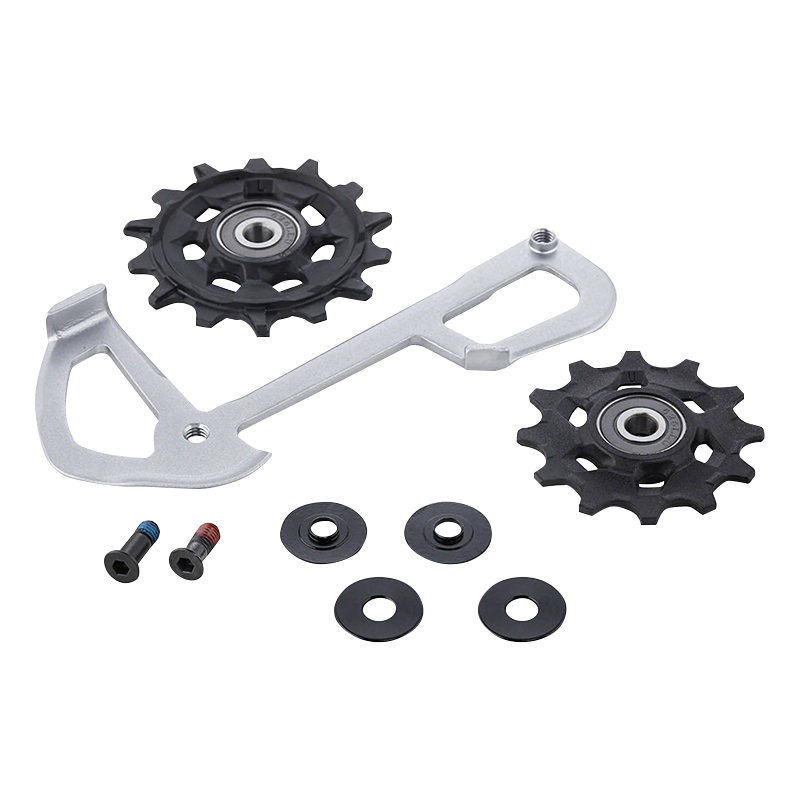 GALET DERAILLEUR SRAM GX EAGLE 12V. X-SYNC (JEU DE 2) AVEC PLAQUE ARRIERE DE CHAPE DERAILLEUR