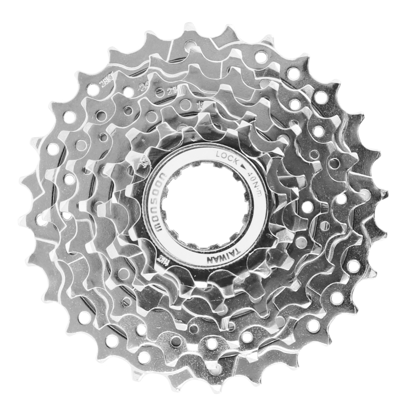 CASSETTE  7V. P2R 11-28 POUR SHIMANO-SRAM VTT ARGENT (VENDU A L UNITE) (11-13-15-18-21-24-28) (OFFRE SPECIALE)