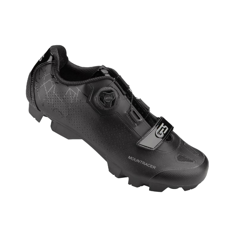 CHAUSSURE VTT GES MOUNTRACER2 NOIR T39 FIXATION MICROCLIP ATOP-VELCRO COMPATIBLE SPD (PAIRE)