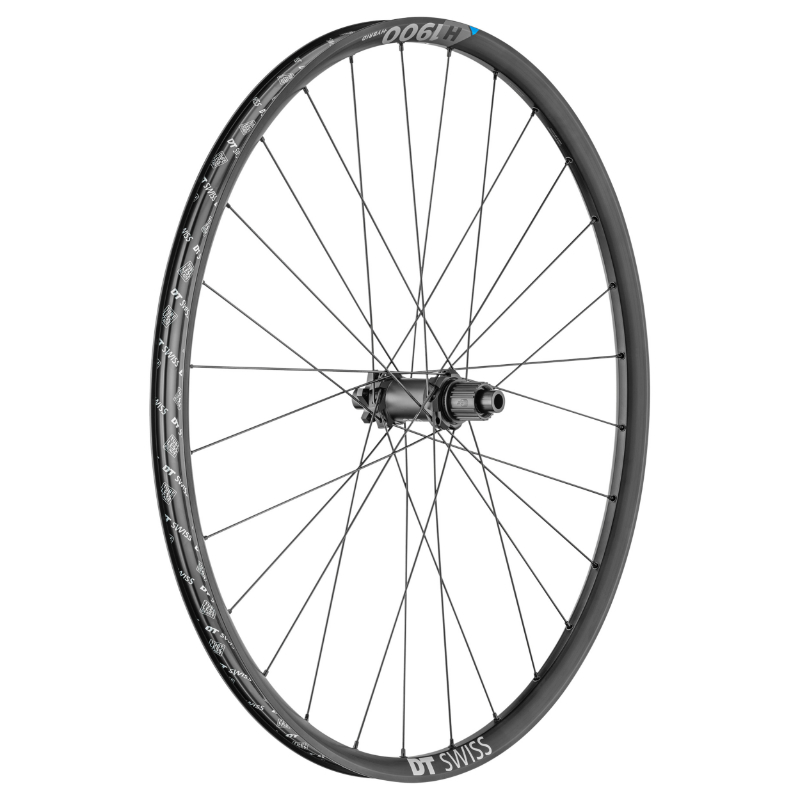 ROUE VTT DISQUE 29\" DT SWISS H1900 BOOST TUBELESS READY VAE DISQUE 6 TROUS ARRIERE NOIR CASSETTE SHIMANO MICROSPLINE 12V AXE TRAVERSANT 12-148 - JANTE 30C - RESISTE POIDS 150KGS - COMPATIBLE ENDURO