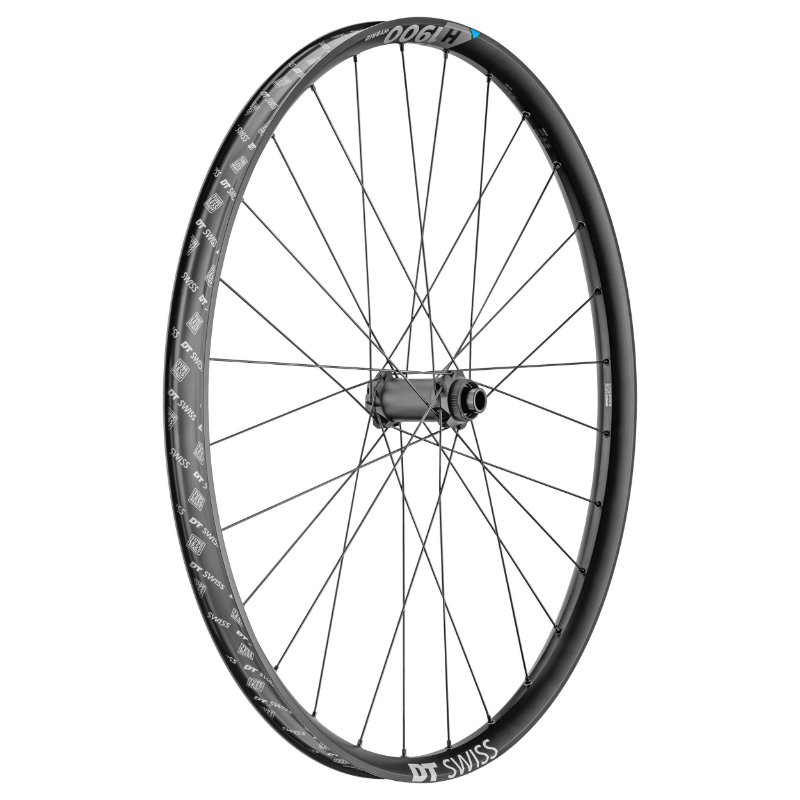 ROUE VTT DISQUE 29\" DT SWISS H1900 BOOST TUBELESS READY VAE CENTERLOCK AVANT NOIR AXE TRAVERSANT 15-110 - JANTE 30C - RESISTE POIDS 150KGS - COMPATIBLE ENDURO