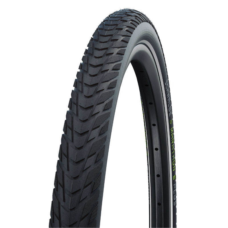 PNEU VTC - VAE URBAIN 700 X 47 (29 X 1,75) SCHWALBE MARATHON E-PLUS NOIR TR (47-622) RENFORT 5MM FLANC REFLEX HOMOLOGUE VAE E50