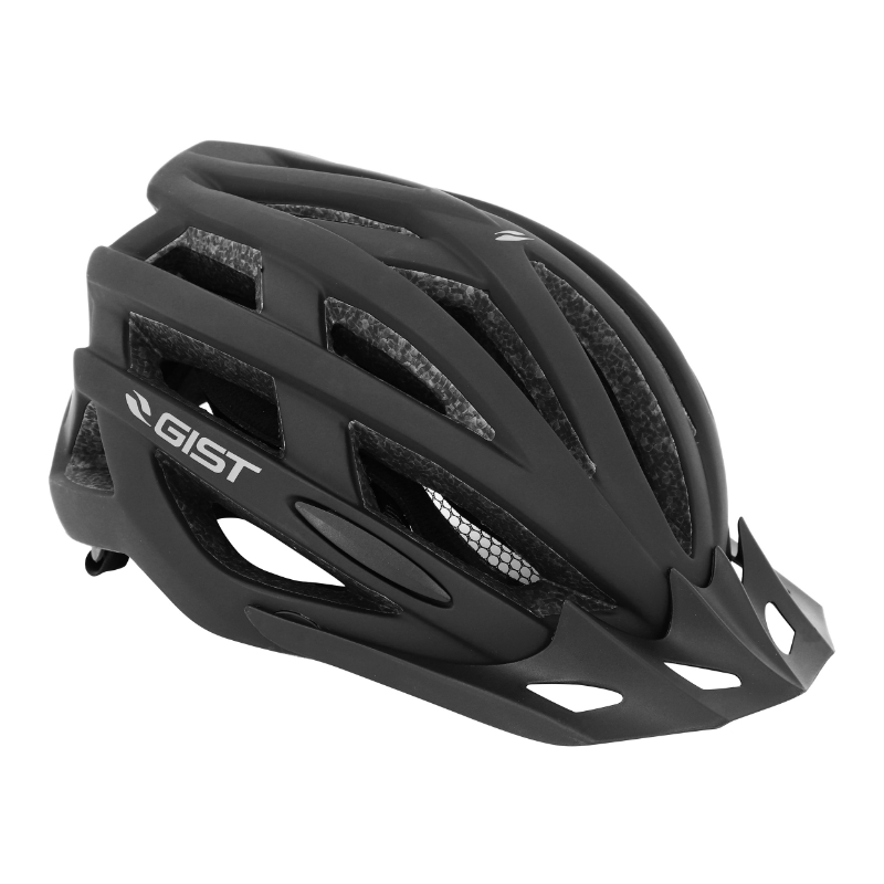 CASQUE VELO ADULTE GIST E-BIKE PLANET URBAN NOIR MAT IN-MOLD TAILLE 56-62 REGLAGE MOLETTE 212GRS - ECLAIRAGE INTEGRE