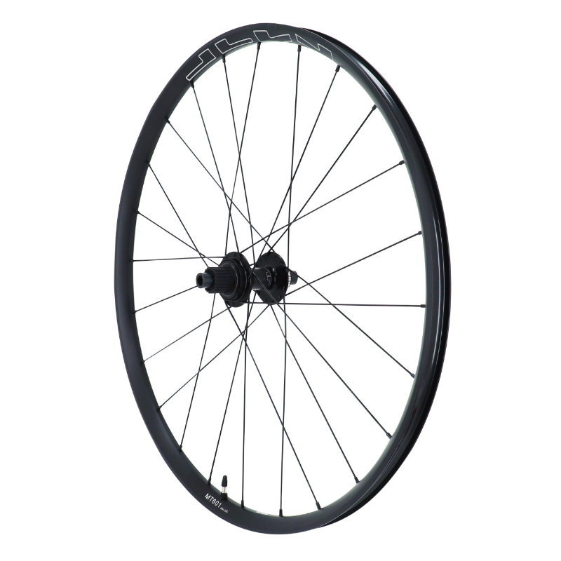 ROUE VTT DISQUE 29\" SHIMANO MT601 BOOST TUBELESS READY CENTERLOCK ARRIERE CASSETTE SHIMANO MICROSPLINE 12V NOIR AXE TRAVERSANT 12-148 JANTE 25C