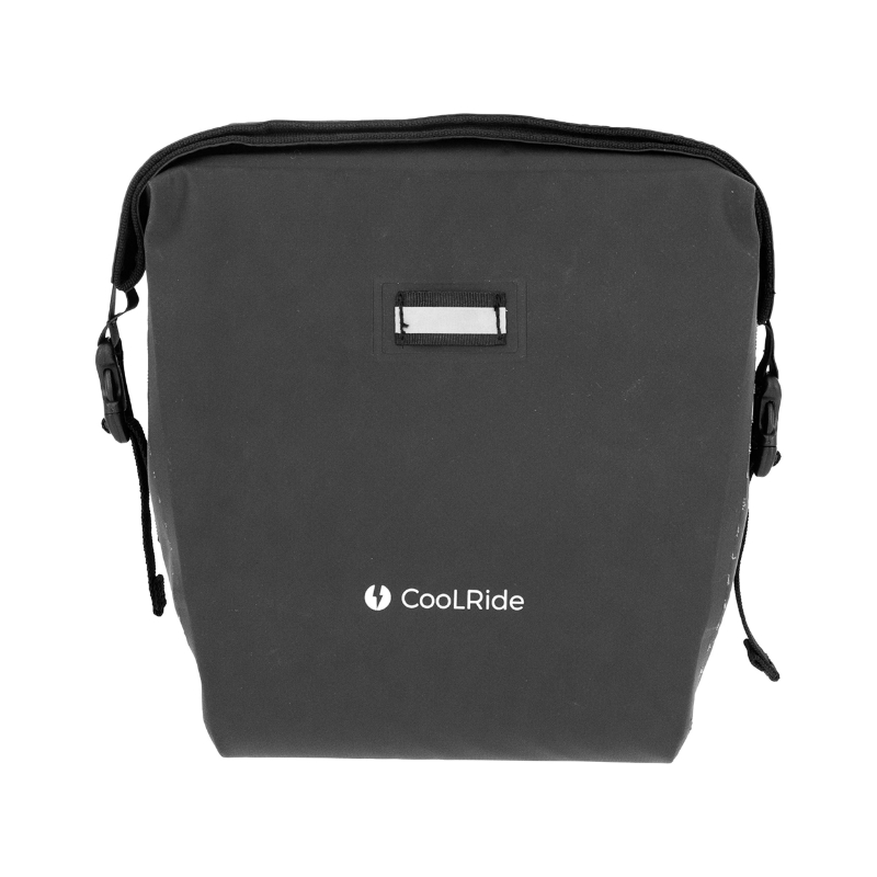 SACOCHE AVANT CINTRE TROTTINETTE - VELO COOLRIDE NOIR 100% WATERPROOF (VOLUME 4L)