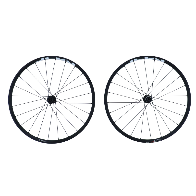 ROUES VTT DISQUE 29" SHIMANO MT500 BOOST CENTERLOCK AVANT+ARRIERE 10-11V NOIR PNEU AXE TRAVERSANT 12-148 ET 15-110 (VENDU A LA PAIRE) (OFFRE SPECIALE)