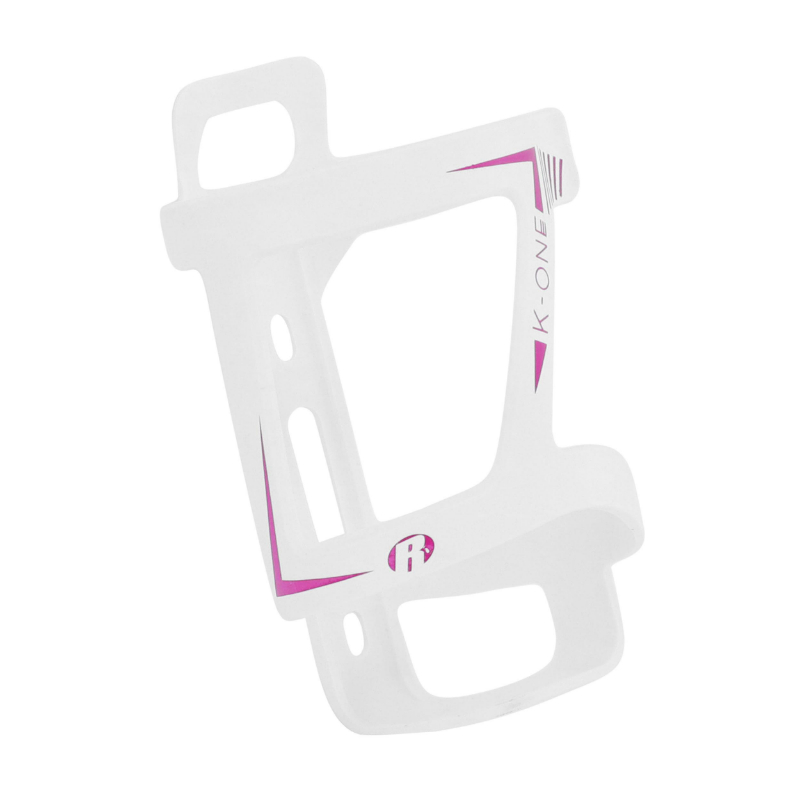 PORTE BIDON ROTO COMPOSITE SLIDE K-ONE BLANC DECO ROSE SORTIE LATERALE POUR VAE (VENDU A L'UNITE SUR CARTE)