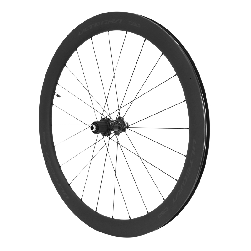 ROUE ROUTE DISQUE 700 SHIMANO ULTEGRA R8170-C50 ARRIERE 12-11-10V CENTERLOCK TUBELESS READY AXE TRAVERSANT 12-142MM NOIR (HAUTEUR JANTE 50MM)