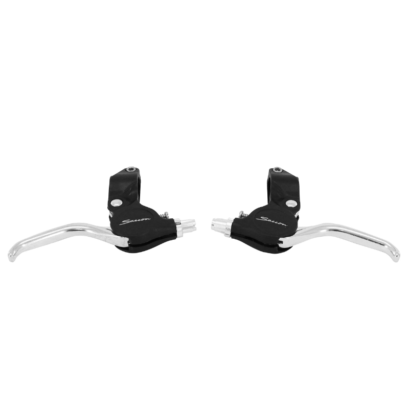 LEVIER DE FREIN VTT ENFANT V-BRAKE NEWTON ALU-RESINE NOIR ANTI-PINCEMENT (PAIRE SUR CARTE)