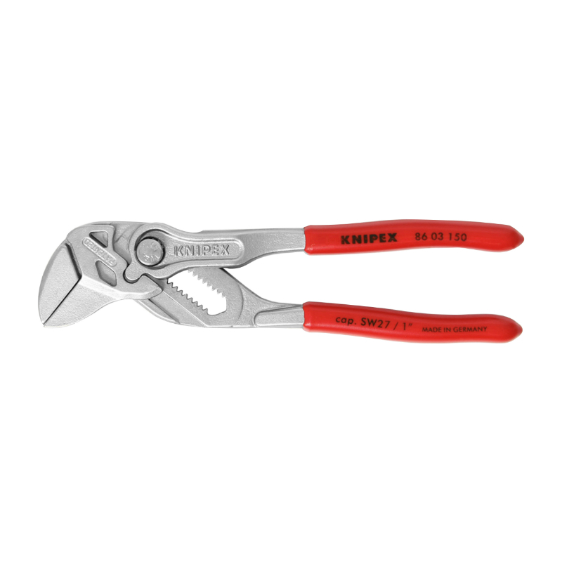 PINCE MULTI-CLE A MOLETTE PRO KNIPEX ROBUSTE 150MM CHROME (OUTIL POLYVALENT) (86 03 150)  -MADE IN GERMANY-