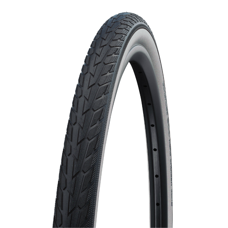 PNEU VTT URBAIN 26 X 1.75 SCHWALBE ROAD CRUISER HS484 NOIR FLANC BEIGE TR (47-559)