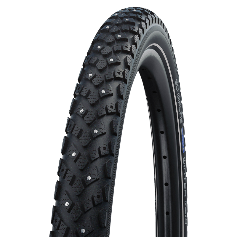 PNEU VTC NEIGE 700 X 35 SCHWALBE WINTER TR (37-622) RENFORT FLANC REFLEX - PNEU NEIGE ET VERGLAS AVEC 118 CLOUS