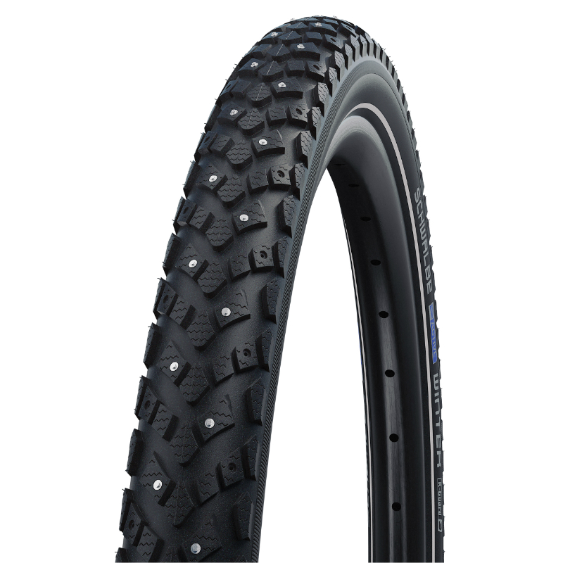 PNEU NEIGE 27.5 X 2.00 SCHWALBE WINTER TR (50-584) RENFORT FLANC REFLEX - PNEU NEIGE ET VERGLAS AVEC 104 CLOUS