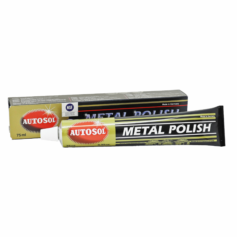 POLISH METAL AUTOSOL (TUBE 75 ML) (POLI TOUT METAL : ALU, INOX, ACIER...) (MADE IN GERMANY - QUALITE PREMIUM)