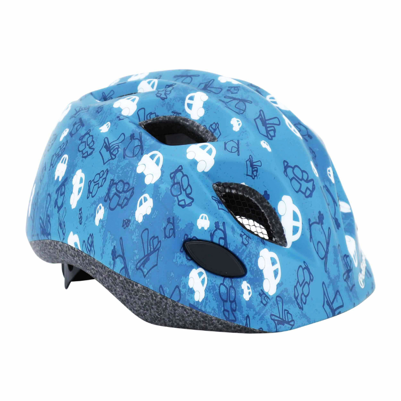 CASQUE VELO ENFANT POLISPORT  FUN TRIP BLEU TAILLE 48-52CM AVEC MOLETTE ET ECLAIRAGE LED (VENDU SUR CARTE)