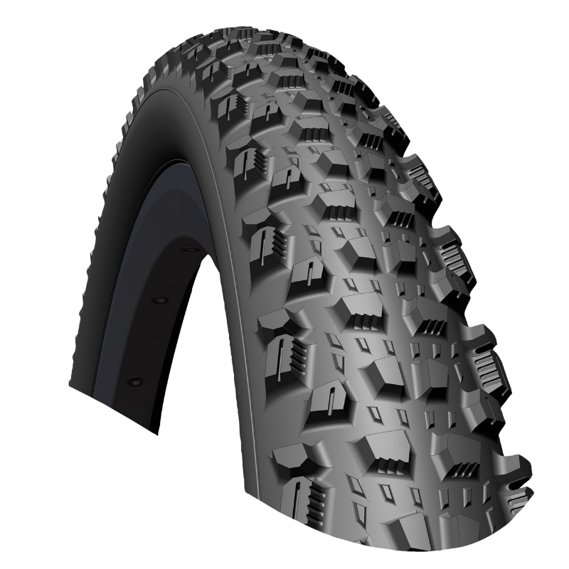 PNEU VTT 29 X 2.45 RUBENA KRATOS NOIR TUBELESS READY TS (62-622) COMPATIBLE VAE - TERRAIN SEC ET ROCAILLEUX, TRACTION MAXIMALE