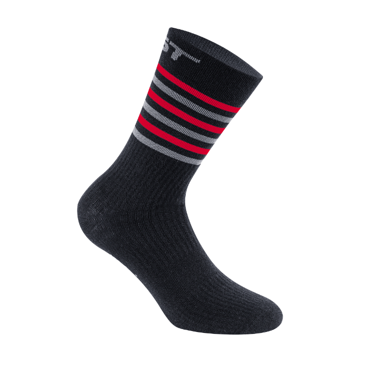 CHAUSSETTES HIVER GIST CLIMATIC NOIR-ROUGE 40-43 (PAIRE) ANTIBACTERIEN   -5874