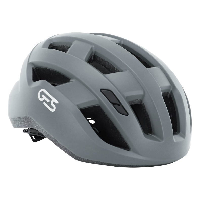 CASQUE VELO ADULTE GES ROUTE-GRAVEL X-WAY GRIS METAL IN-MOLD TAILLE 54-58 FIT-SYSTEM (VENDU EN BOITE)