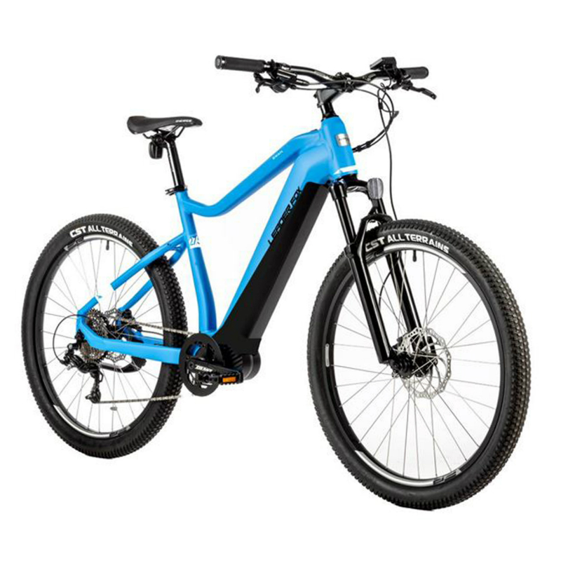 VELO ELECTRIQUE-VAE VTT 27,5 LEADER FOX SWAN HOMME BLEU 9V MOTEUR CENTRAL BAFANG M300 36V 80NM BATTERIE 15AH (TAILLE CADRE 17,5'' - H45CM - M - POUR ADULTE DE 168CM à 178CM)