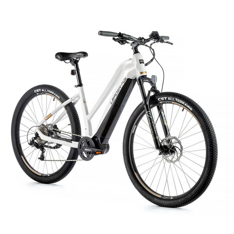 VELO ELECTRIQUE-VAE VTT 29 LEADER FOX SWAN FEMME BLANC 9V MOTEUR CENTRAL BAFANG M300 36V 80NM BATTERIE 15AH (18'' - H46CM - TAILLE M - POUR ADULTE DE 168CM à 178CM)