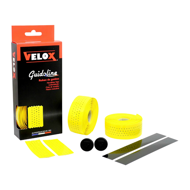 RUBAN DE GUIDON - CINTRE VELOX GLOSS PERFORE JAUNE BRILLANT - GUIDOLINE