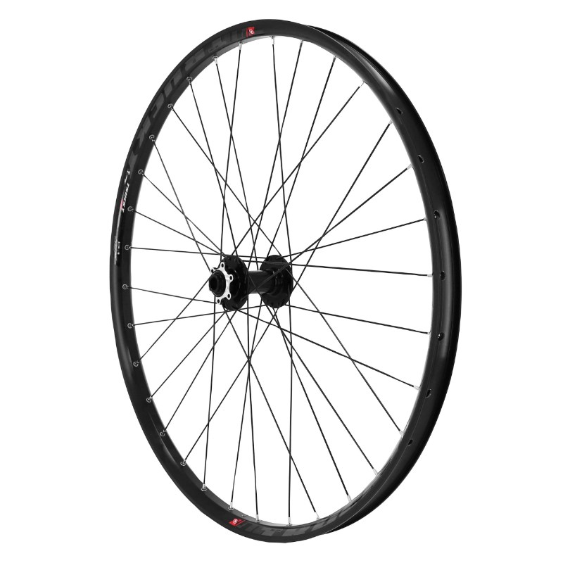 ROUE VTT DISQUE 29" TRUCKY 30 TUBELESS READY AVANT NOIR MOYEU VELOX ROULEMENT DISQUE 6 TROUS AXE TRAVERSANT 15-100  JANTE 30C 32 RAYONS