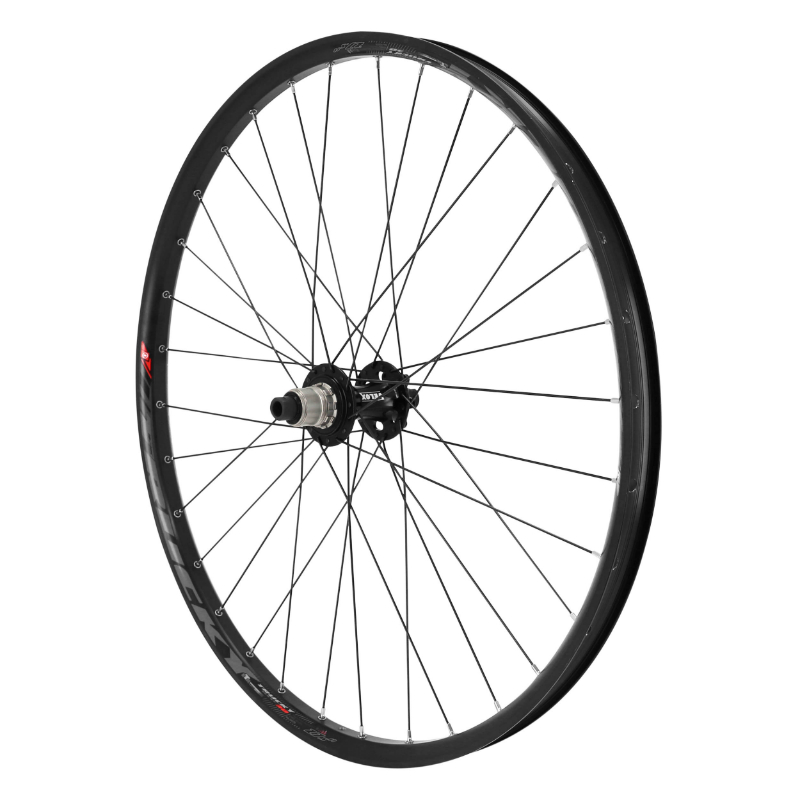 ROUE VTT DISQUE 27.5\" TRUCKY 30 BOOST TUBELESS READY ARRIERE DISQUE 6 TROUS NOIR MOYEU SRAM XD 12V AXE TRAVERSANT 12-148 COMPATIBLE VAE - ALL TERRAIN JANTE 30C 32 RAYONS