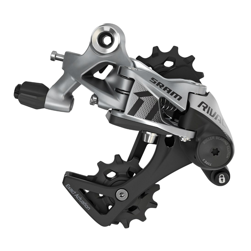 DERAILLEUR ROUTE - GRAVEL ARRIERE SRAM 11V. RIVAL CHAPE MOYENNE NOIR MONO PLATEAU