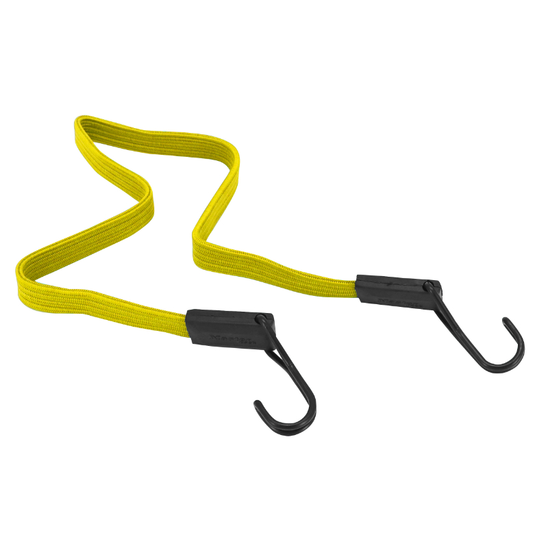 SANDOW - TENDEUR VELO PLAT DOUBLE FIL AVEC CROCHETS 1.00M JAUNE - RESISTE 40KGS (VENDU A L UNITE)