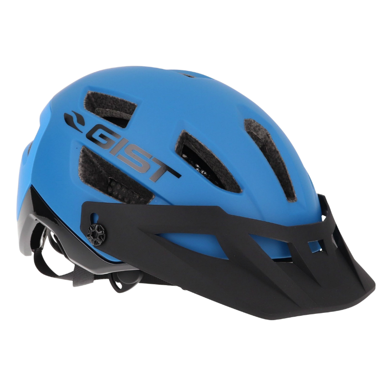 CASQUE VELO ADULTE GIST VTT KOP BLEU IN-MOLD TAILLE 53-59 AVEC VISIERE REGLABLE EN 3 POSITIONS ET FIT-SYSTEM (VENDU EN BOITE)