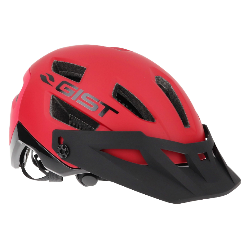 CASQUE VELO ADULTE GIST VTT KOP ROUGE IN-MOLD TAILLE 53-59 AVEC VISIERE REGLABLE EN 3 POSITIONS ET FIT-SYSTEM (VENDU EN BOITE)