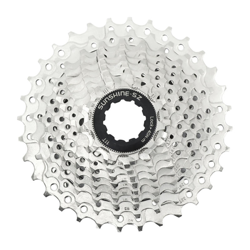 CASSETTE 11V. P2R 11-32 POUR SHIMANO-SRAM ROUTE ARGENT (VENDU EN BOITE)   (11-12-13-14-15-17-19-21-24-28-32)