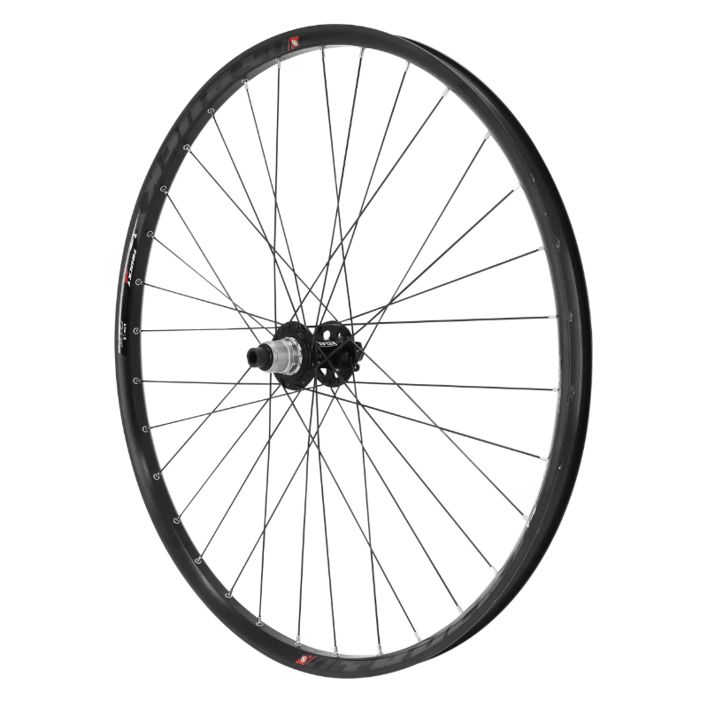 ROUE VTT DISQUE 29" TRUCKY 30 TUBELESS READY ARRIERE NOIR MOYEU DISQUE 6 TROUS SRAM XD 12V AXE TRAVERSANT 12-142 COMPATIBLE VAE - ALL TERRAIN JANTE 30C 32 RAYONS