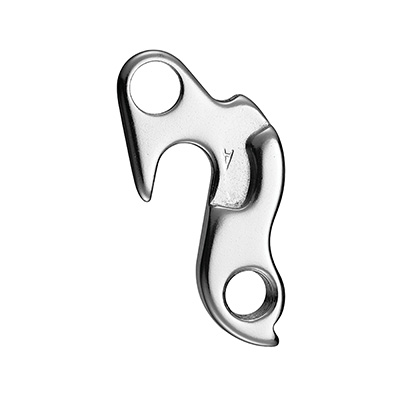 PATTE DE DERAILLEUR ALU MARWI PEUGEOT-SCOTT-ORBEA-QUINTANA-BIANCHI-LOOK-KUOTA-ARGON GH-014  - COMPATIBLE LEADER FOX (VENDU A L'UNITE SUR CARTE)