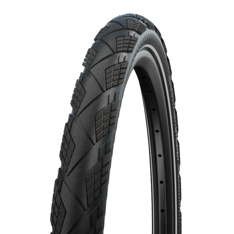 PNEU VTT URBAIN - VAE 27.5 X 2.15 SCHWALBE MARATHON EFFICIENCY ADDIX NOIR TS (55-584) (650B) RENFORT V-GUARD FLANC REFLEX HOMOLOGUE VAE E50