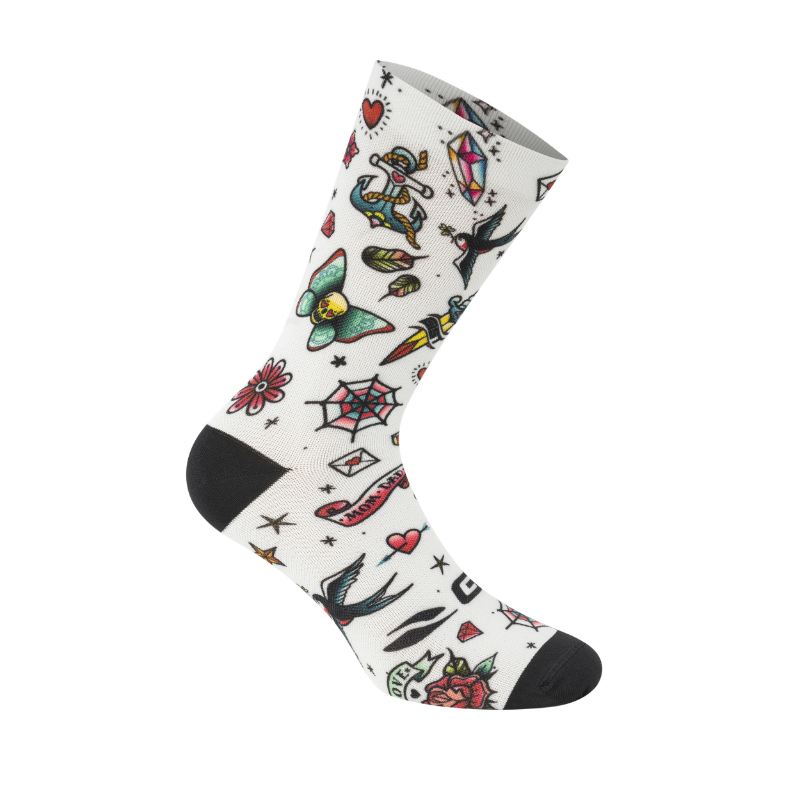 CHAUSSETTES-SOCQUETTES ETE GIST TATOO BLANC 43-47 ECOLOGIQUE - HAUTEUR 16CM (PAIRE)   -5863