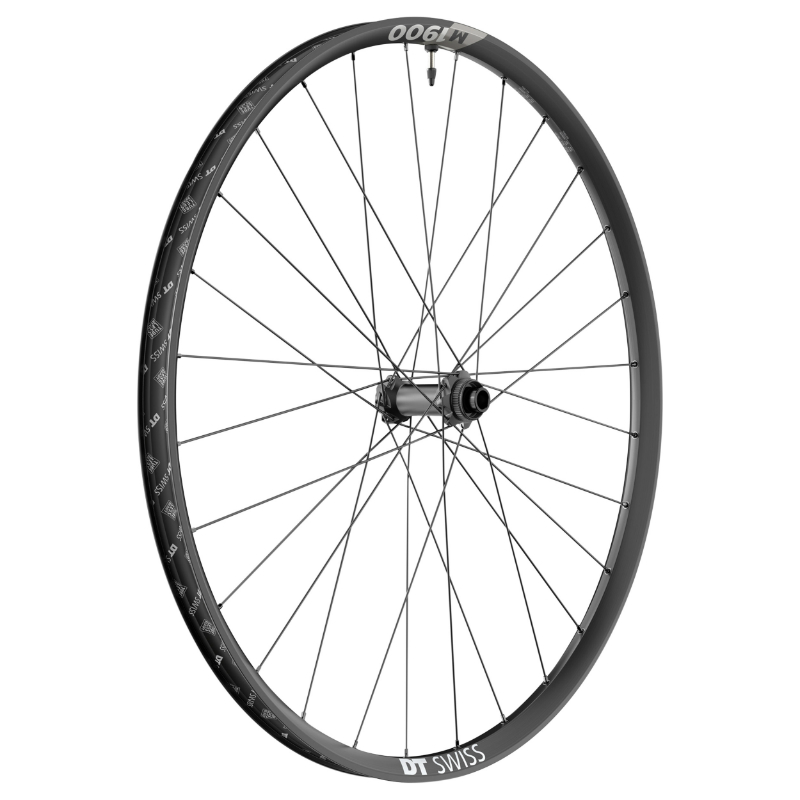 ROUE VTT DISQUE 29\" DT SWISS M1900 BOOST CENTERLOCK TUBELESS READY AVANT NOIR COMPATIBLE AXE TRAVERSANT 15-110 - JANTE 30C - RESISTE POIDS 110KGS