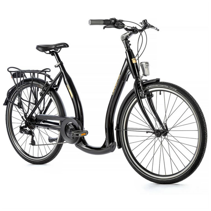 VELO MUSCULAIRE CITY BIKE 26 LEADER FOX EMA 2023 FEMME NOIR 7V CADRE ALU 17 POUCES (TAILLE ADULTE 165 à 173 CM)