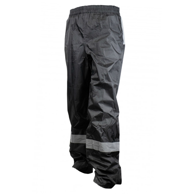 PANTALON DE PLUIE WATERPROOF NOIR AVEC REFLECTEUR TAILLE XL (HOMOLOGUE CE) -TAILLE 1.78 à 1.88M