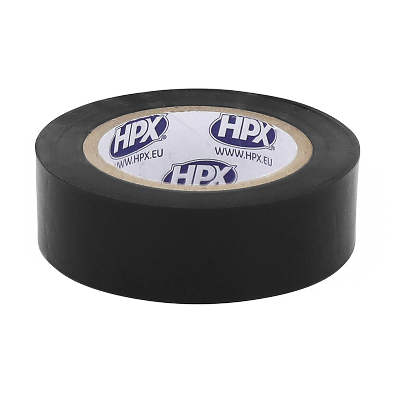 RUBAN ADHESIF HPX ISOLANT XB1910 NOIR 19MM X 10M (RESISTANCE DE -50°C à +80°C, 5000V)