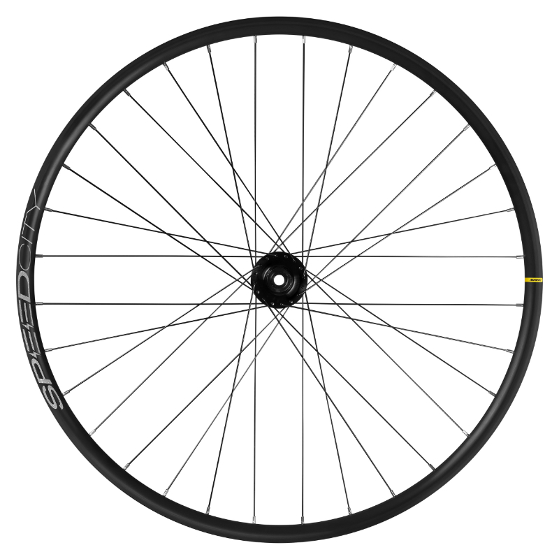 ROUE VTC - CITY DISQUE 700 MAVIC SPEEDCITY AVANT CENTERLOCK TUBELESS READY AXE TRAVERSANT 12-100 NOIR JANTE 622-25