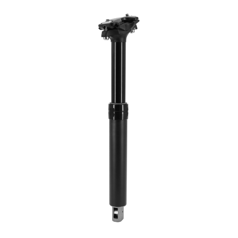 TIGE DE SELLE VTT TELESCOPIQUE DROPPER AIR - HUILE ALU NOIR DIAM. 31.6  L315MM (REGLAGE PAR CABLE INTERNE DEBATTEMENT 100MM) MANETTE COMMANDE AU CINTRE