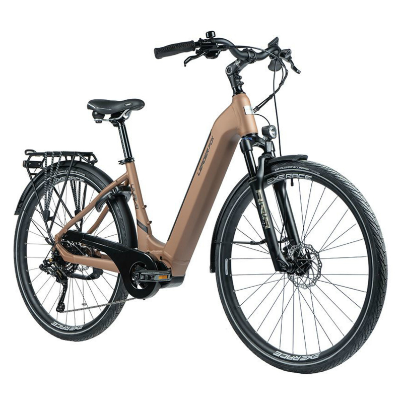 VELO ELECTRIQUE-VAE CITY 28 LEADER FOX VIVALO MIXTE CUIVRE 9V MOTEUR CENTRAL BAFANG M420 36V 80NM BATTERIE 15AH (20'' - H52CM - TAILLE L - POUR ADULTE DE 178CM à 185CM)